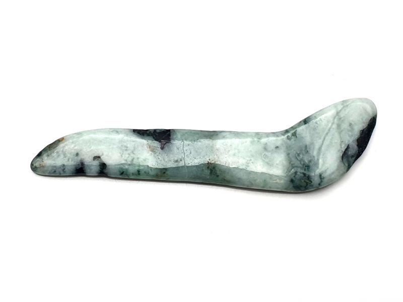 Traditional Chinese Medicine - Jade Gua Sha Stick - Bland and Green - Translucent 1