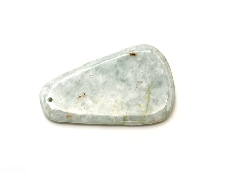 Traditional Chinese Medicine - Mini Gua Sha en Jade - Green spotted 1