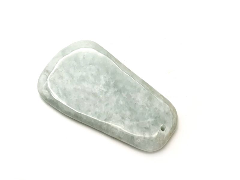 Traditional Chinese Medicine - Mini Gua Sha en Jade - Light Green / Translucent 2