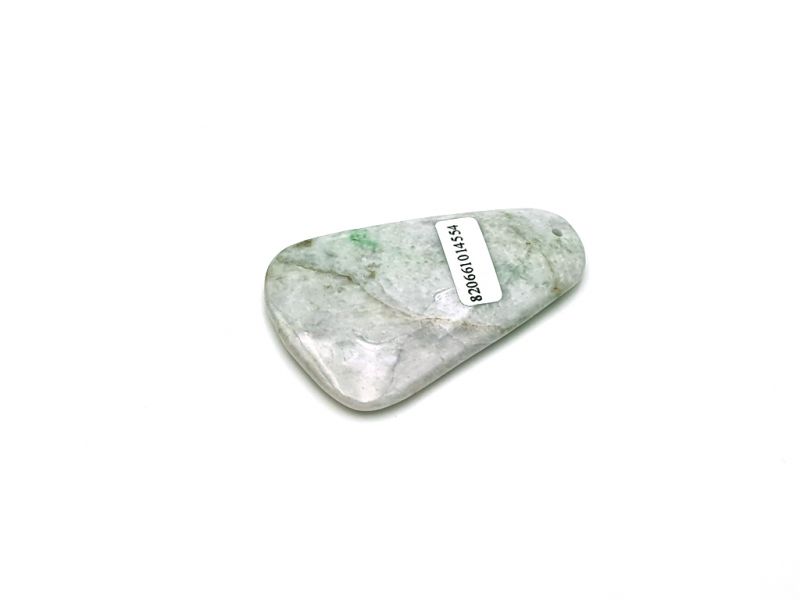 Traditional Chinese Medicine - Mini Gua Sha en Jade - White and Green spotted 2