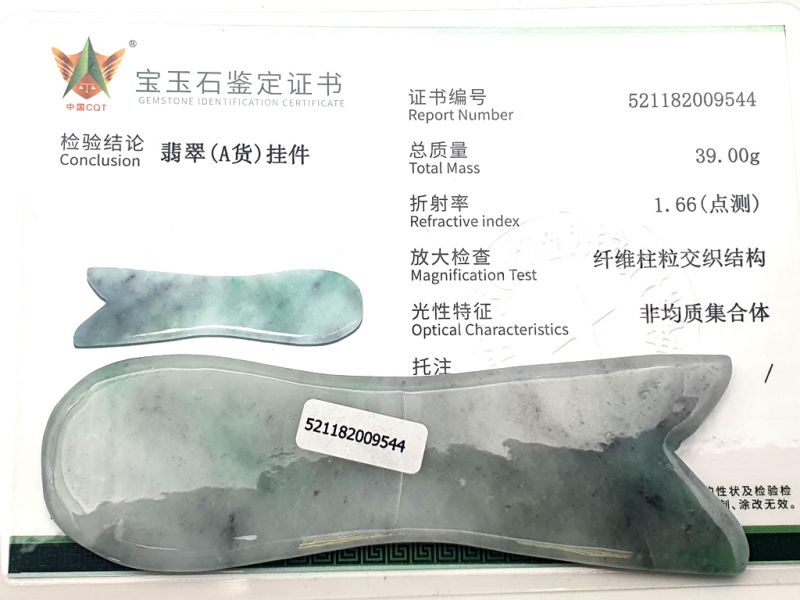 Traditionelle chinesische Medizin - Gua Sha Fisch - Körper und Gesicht - Hellgrün / Durchscheinend 2
