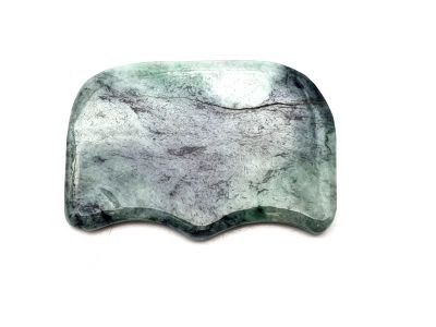 Traditionelle chinesische Medizin - Gua Sha umgekehrt konkav in Jade - 