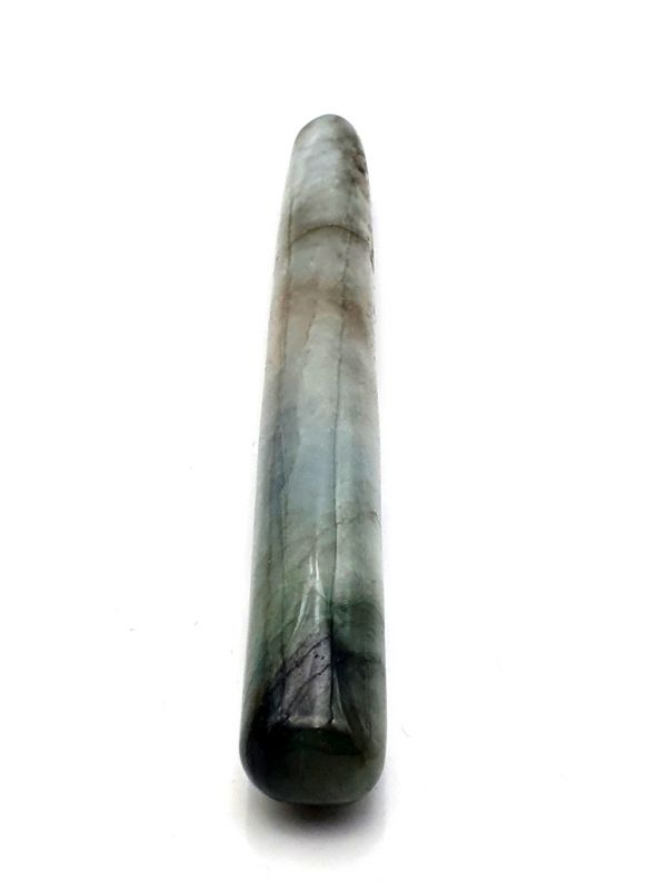 Traditionelle chinesische Medizin - Jade-Akupressurstab - Durchscheinend Grün 2