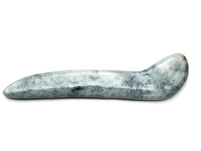 Traditionelle chinesische Medizin - Jade Gua Sha Stick - Weiß spotted Traditionelle chinesische Medizin - Jade Gua Sha Stick - Weiß spotted