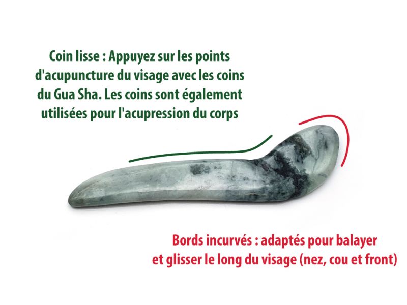 Traditionelle chinesische Medizin - Jade Gua Sha Stick - 3 Farben 4