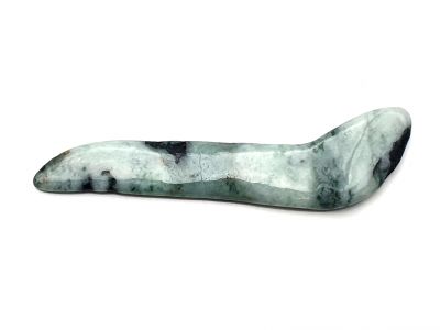Traditionelle chinesische Medizin - Jade Gua Sha Stick - Mild und grün – durchscheinend