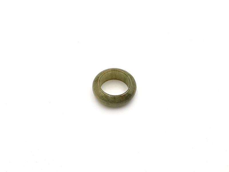 Translucent Green Jade Ring - Size 4.5 1
