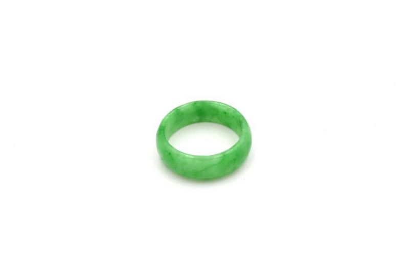 Translucent Green Jade Ring - Size 9 1