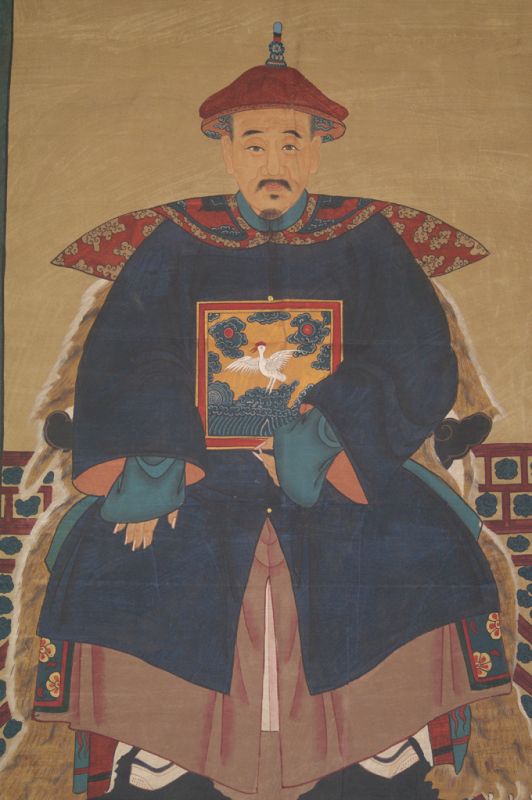 Très Grand Portrait d'ancêtres chinois - Majestueux - Empereur 2
