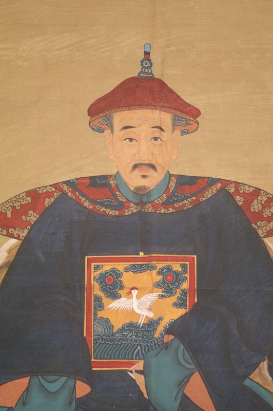 Très Grand Portrait d'ancêtres chinois - Majestueux - Empereur 3