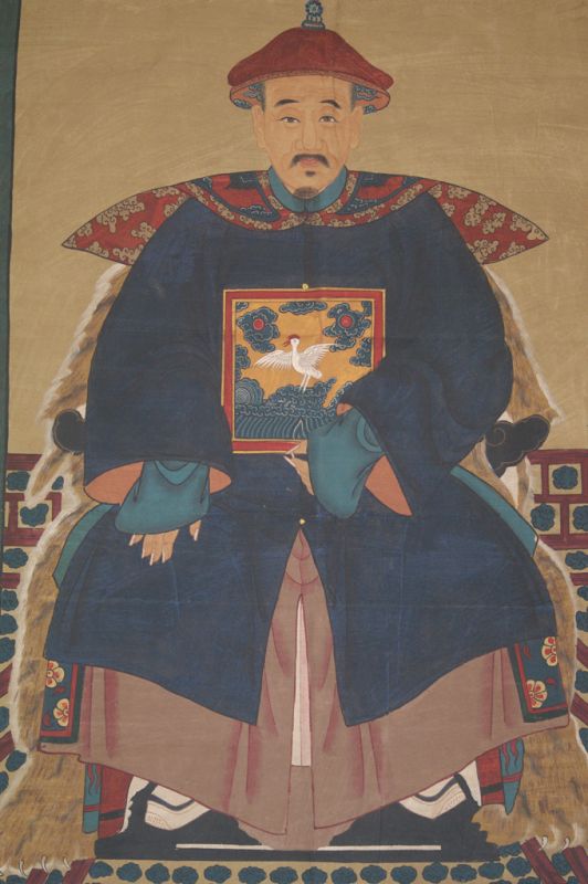 Très Grand Portrait d'ancêtres chinois - Majestueux - Empereur 4