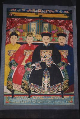 Très Grande famille de dignitaires Chinois 4 Personnages Très Grande famille de dignitaires Chinois 4 Personnages