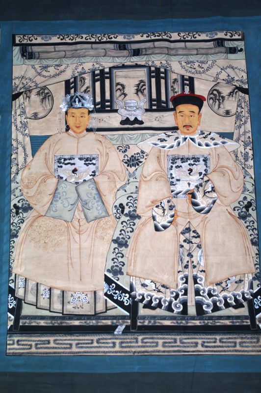 ancetre chinois sur toile moderne