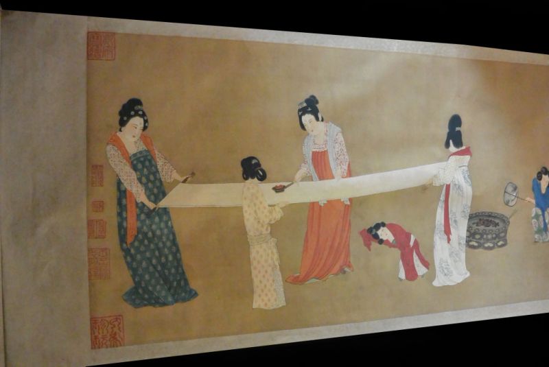 Très Grande Scène chinoise Peinture Dames de la cour 2