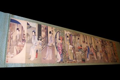 Très Grande Scène chinoise Peinture Les 12 femmes