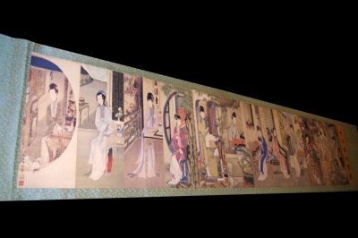 Très Grande Scène chinoise Peinture Les 12 femmes Très Grande Scène chinoise Peinture Les 12 femmes