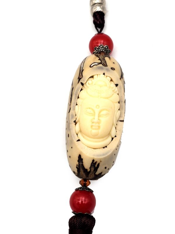 Vegetable Ivory FengShui Buddha head 2 3