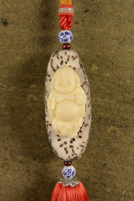 Vegetable Ivory FengShui Happy Buddha 1