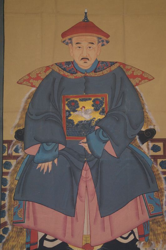 Click thumbnail to enlarge and hover over the picture to zoom Very Large Chinese ancestors - Majestic - Emperor - Gray and Red 2