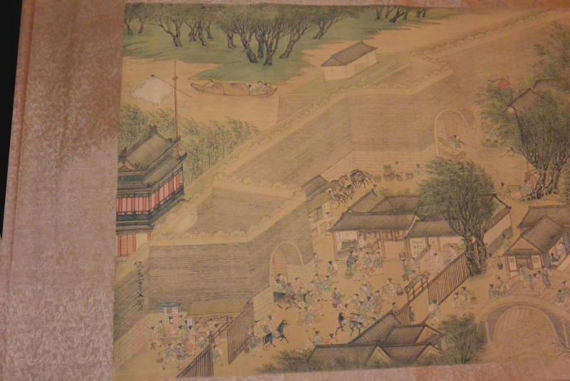 Very Large Chinese Kakemono - Painting - Chinese countryside 2