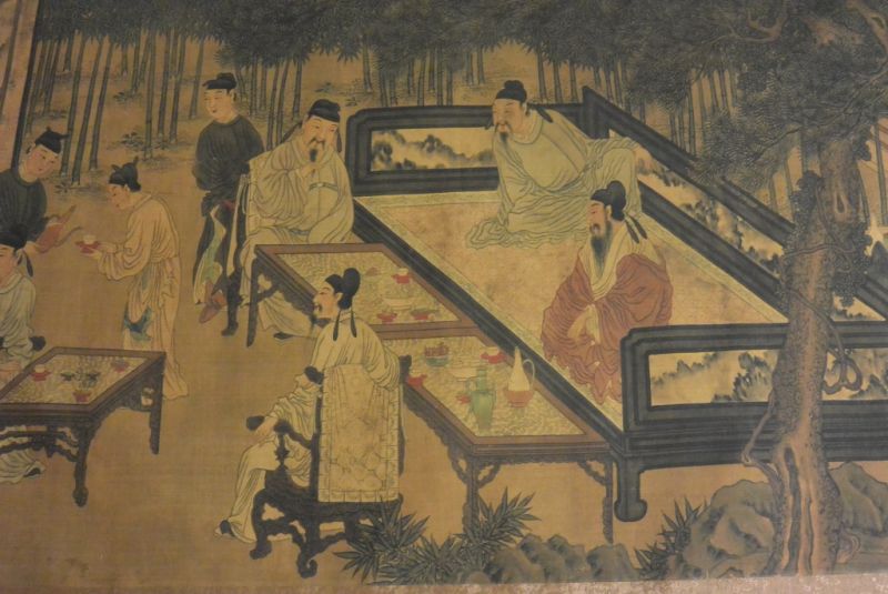 Very Large Chinese Kakemono Painting Court lady 4