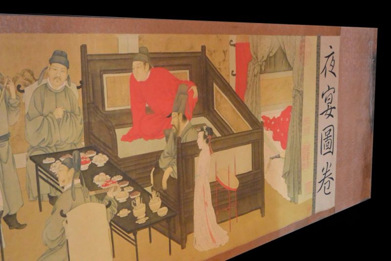 Very Large Chinese Kakemono Painting Han Xizai 4
