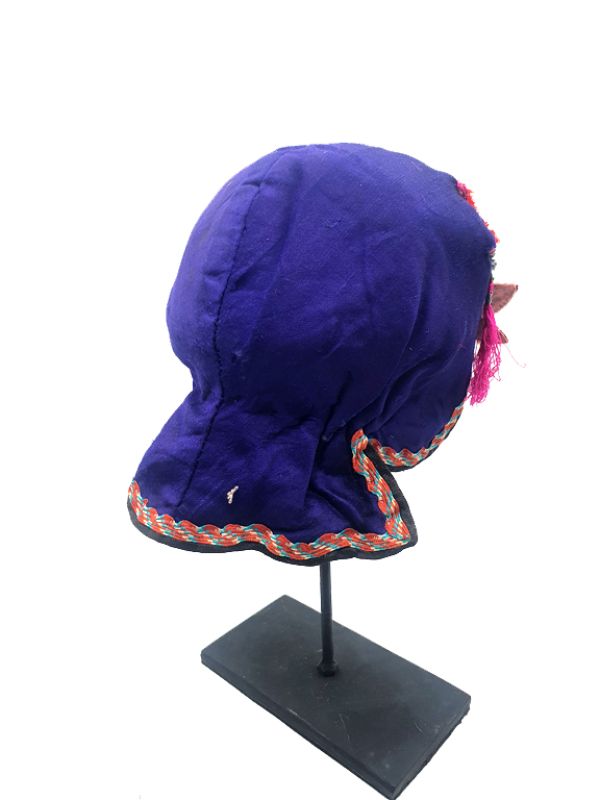 Viejo Sombrero de niño chino Cabeza de monstruo - Púrpura/Azul 4