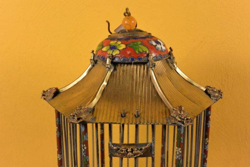 Vogelkäfige Cloisonné Rot 2