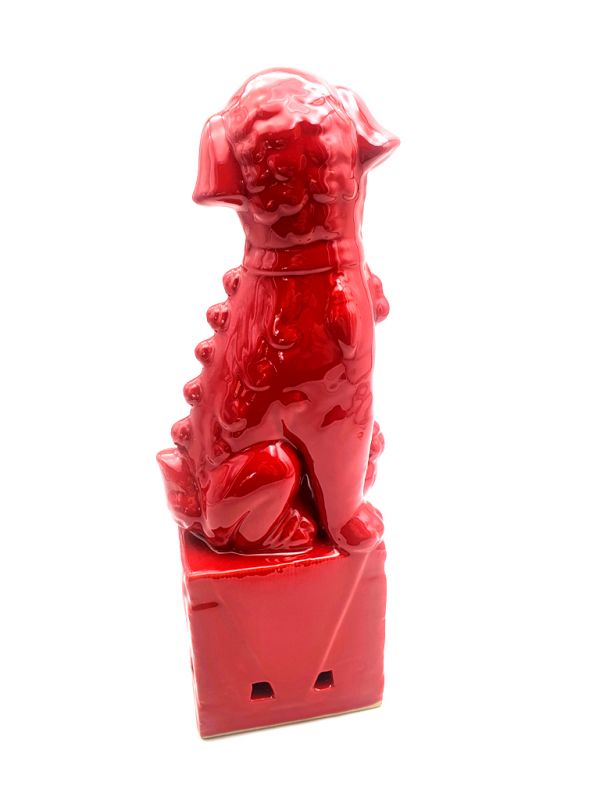 Wächterlöwe Porzelanstatur - Rot (einzeln erhältlich) 4