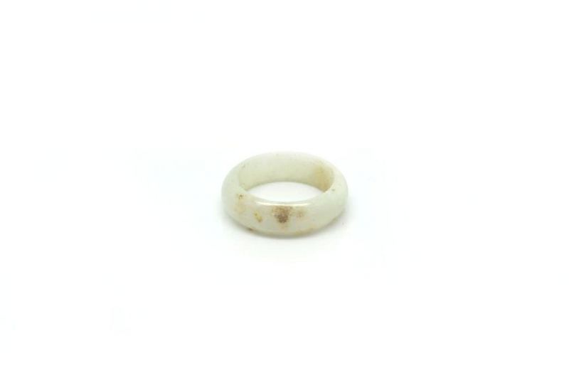 Weiß Jade Ringe 2