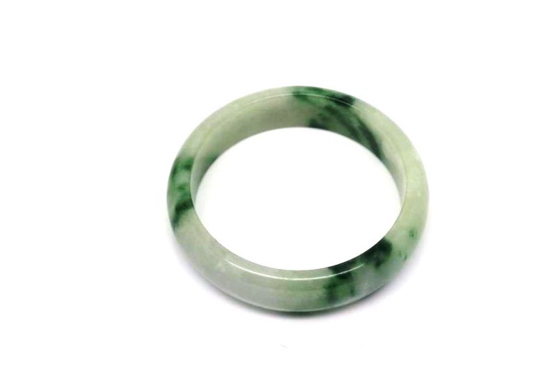 Weiss und Grünes Jade-Armband 2