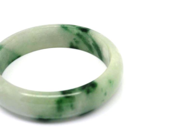 Weiss und Grünes Jade-Armband 3