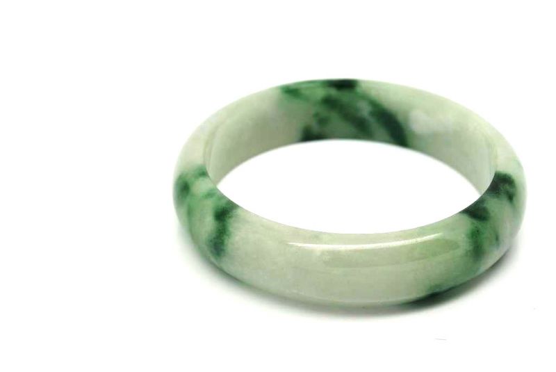 Weiss und Grünes Jade-Armband 4