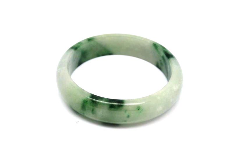 Weiss und Grünes Jade-Armband 5