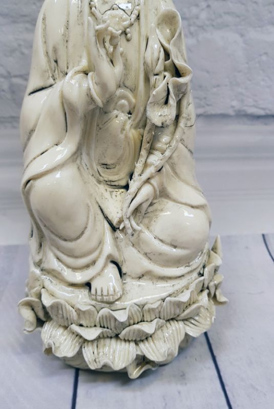 Weiße chinesische Statue - Porzellan Dehua - Chinesische Göttin 3