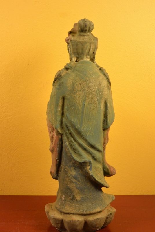 Wooden Small Statue Goddess Guanyin standing 5
