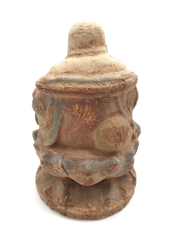 Wooden Small StatueLaughing Buddha 5