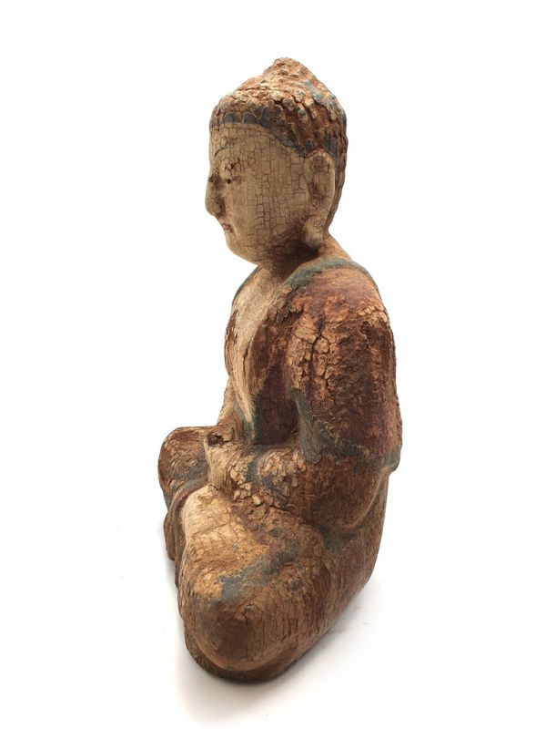 Wooden Small Statue Little Buddha 3