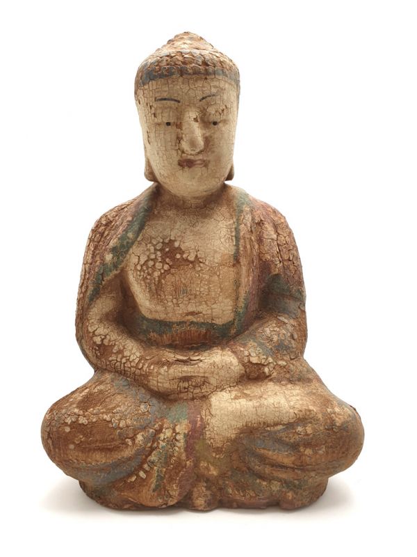 Wooden Small Statue Little Buddha 5