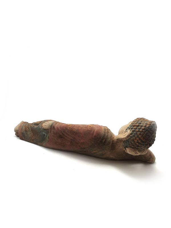 Click thumbnail to enlarge and hover over the picture to zoom Wooden Small Statue Lying Buddha 4