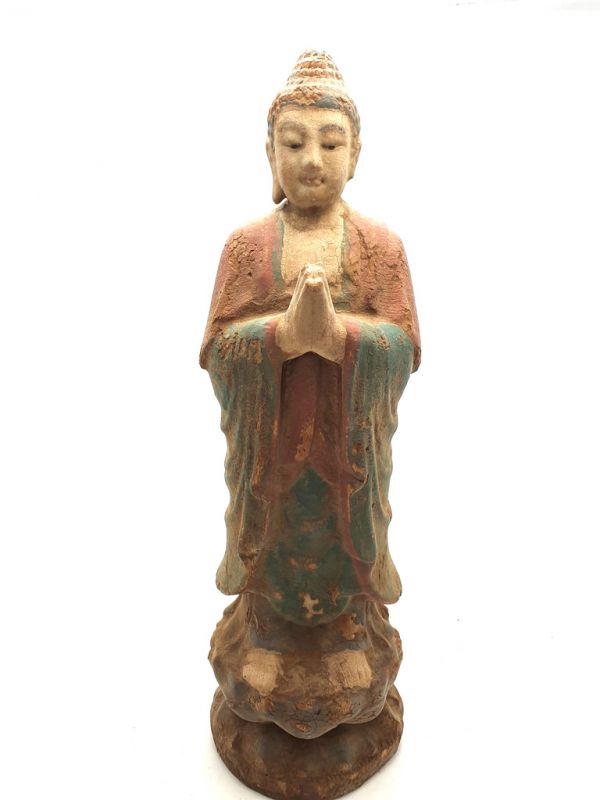 Wooden Small Statue Standing buddha 1