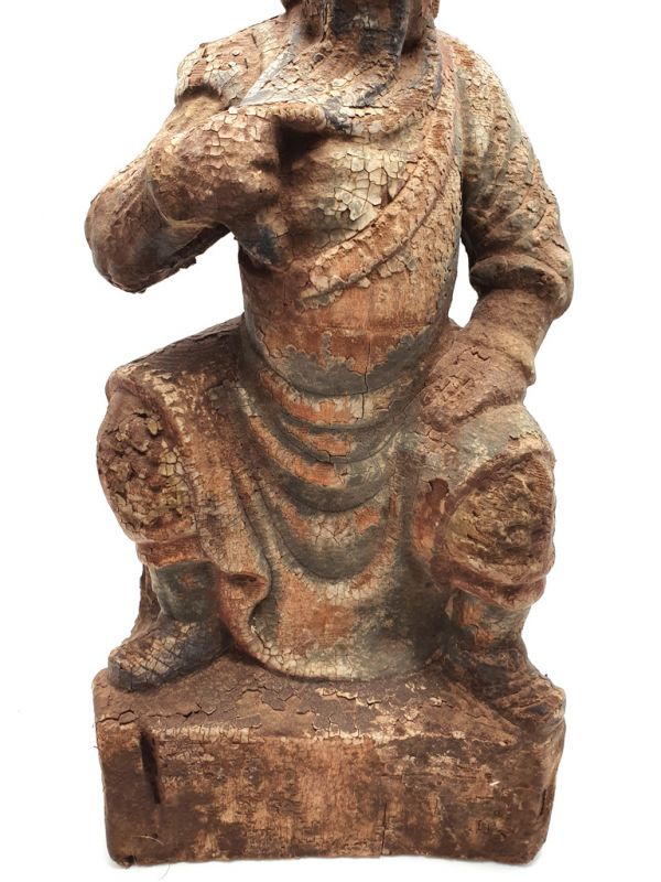 Wooden Small Statue - Tudi Gong 3