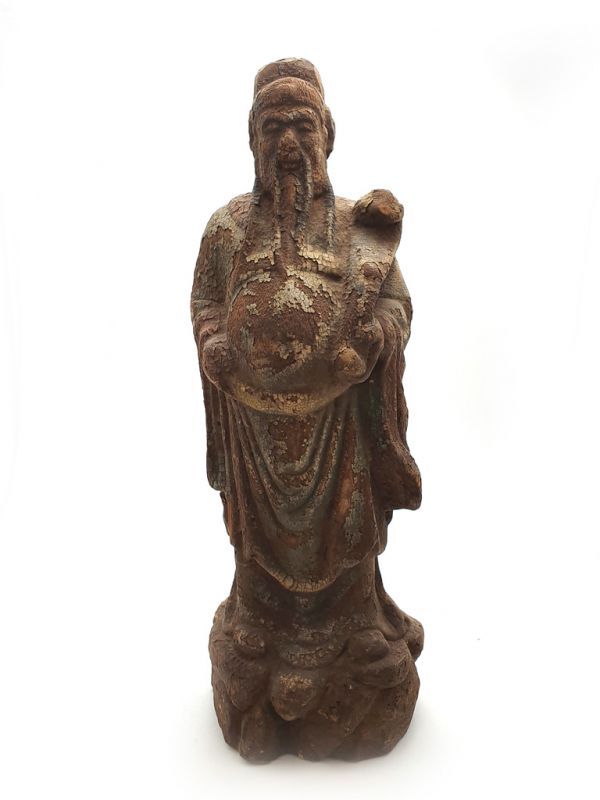 Wooden Small Statue Wise Buddhist Standing 2