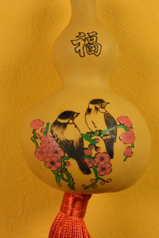 Wu Lou Calabash Feng Shui Paar Vögel 3