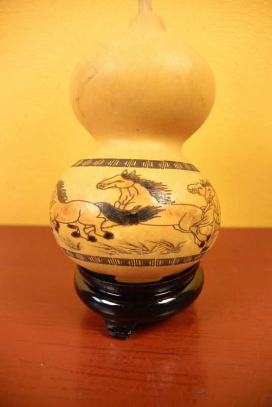 Wu Lou Calabash Feng Shui Pferde 3